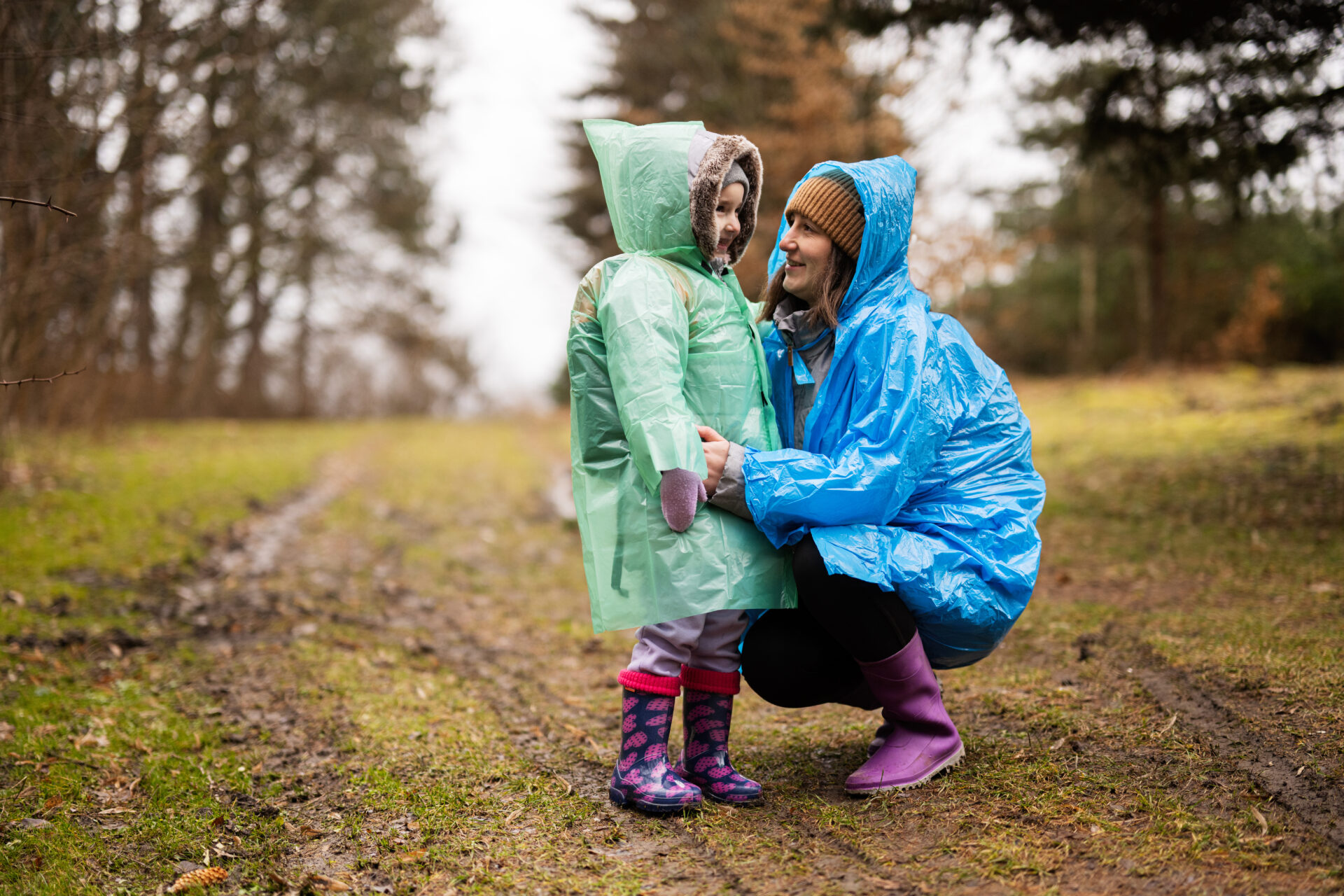 Schlechtes Wetter auf Wanderungen